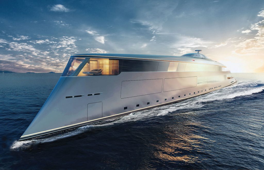 Hydrogen super yacht Aqua