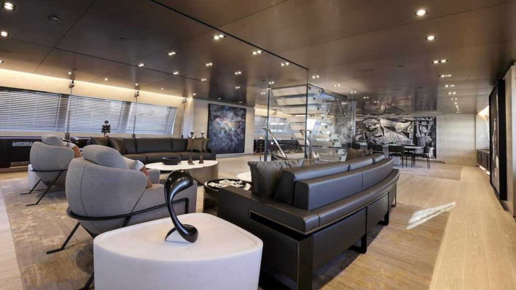 luxury area in sailing yacht
